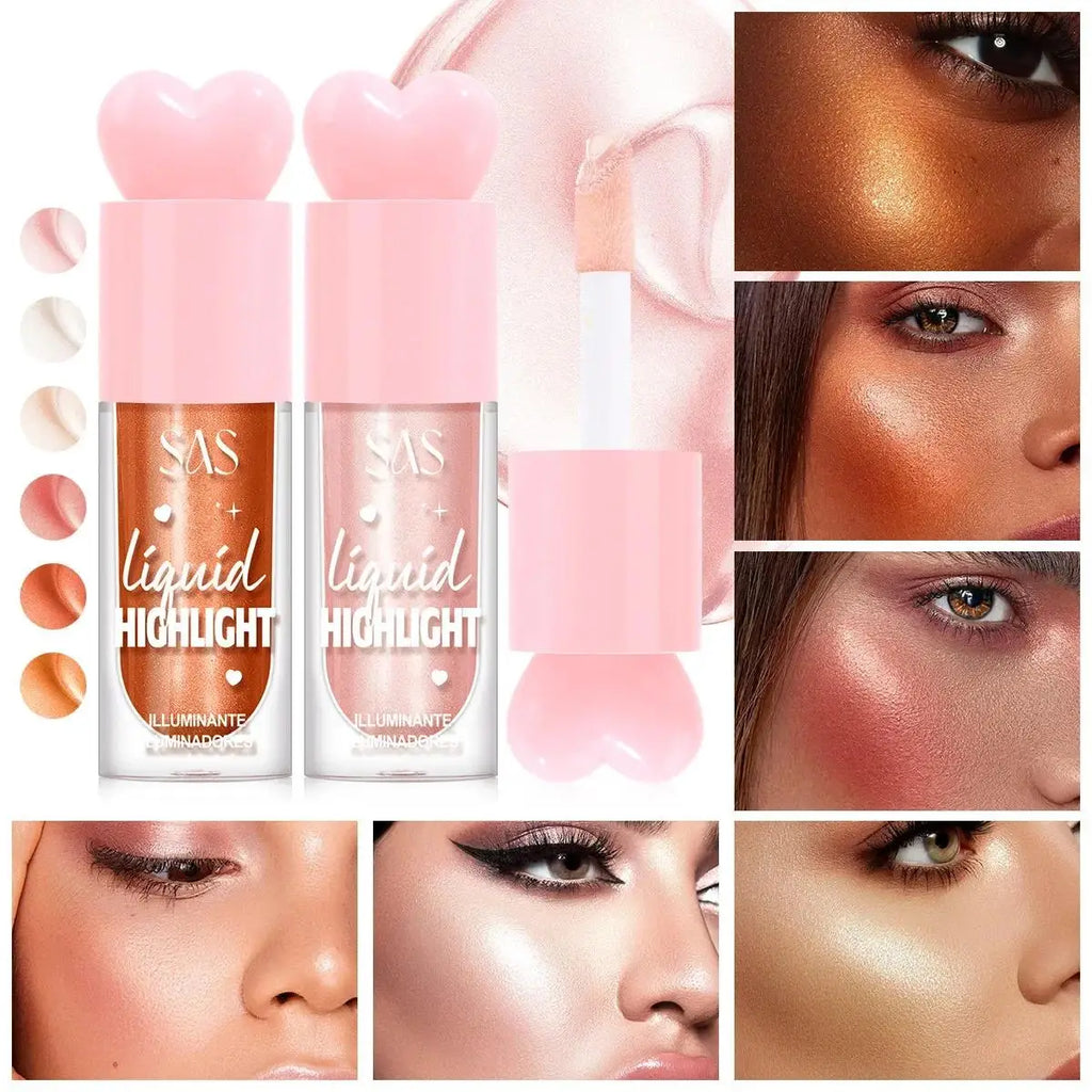 SAS Liquid Highlighter – Face & Body Shimmer Contour Makeup
