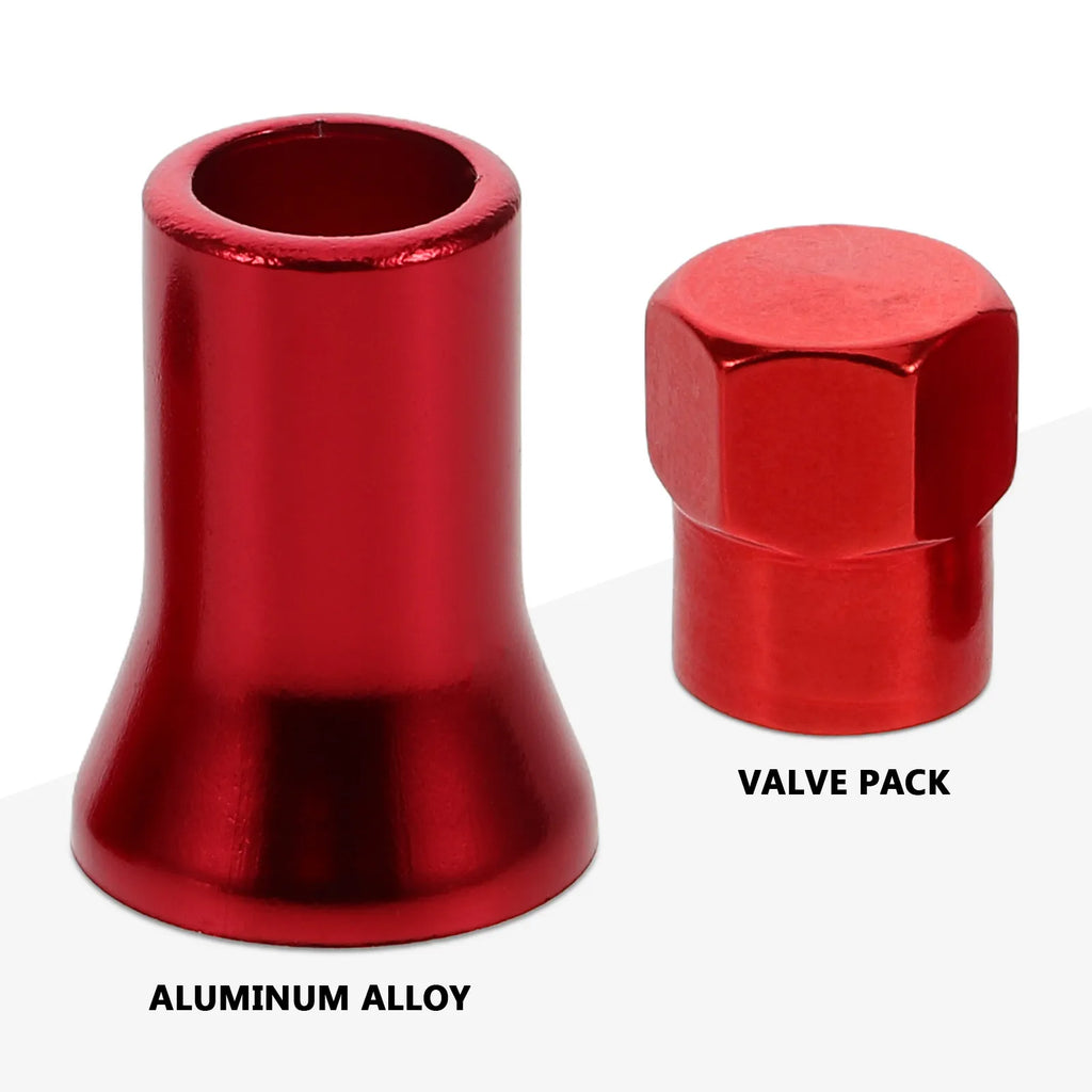 8 Pcs Red Rubber Tire Valve Stem Caps With Sleeves Decorative Car Rim Valve Caps Truck Wheel Air Valve Covers Barrel Oasis Select