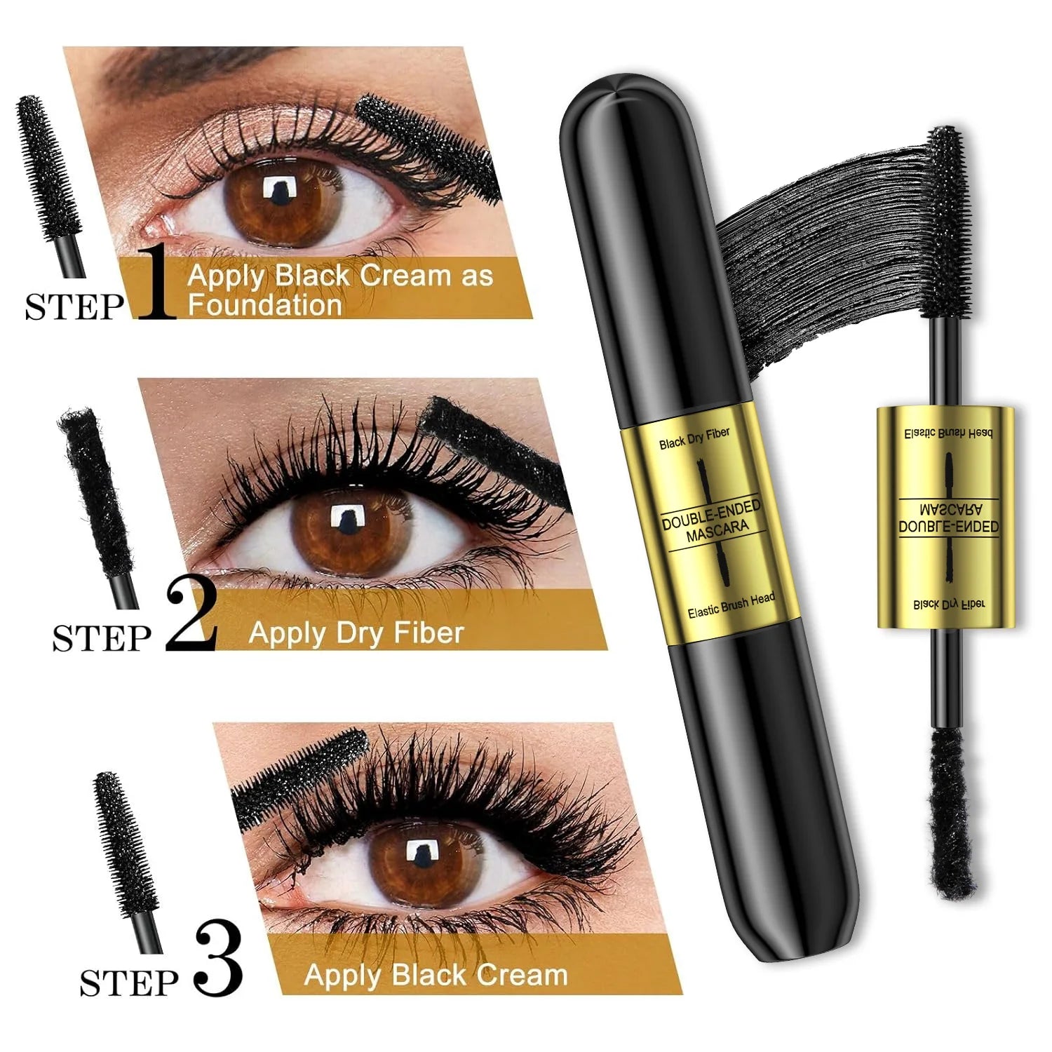 Hello Kiss Silk Fiber Mascara – Waterproof, Curling & Lengthening