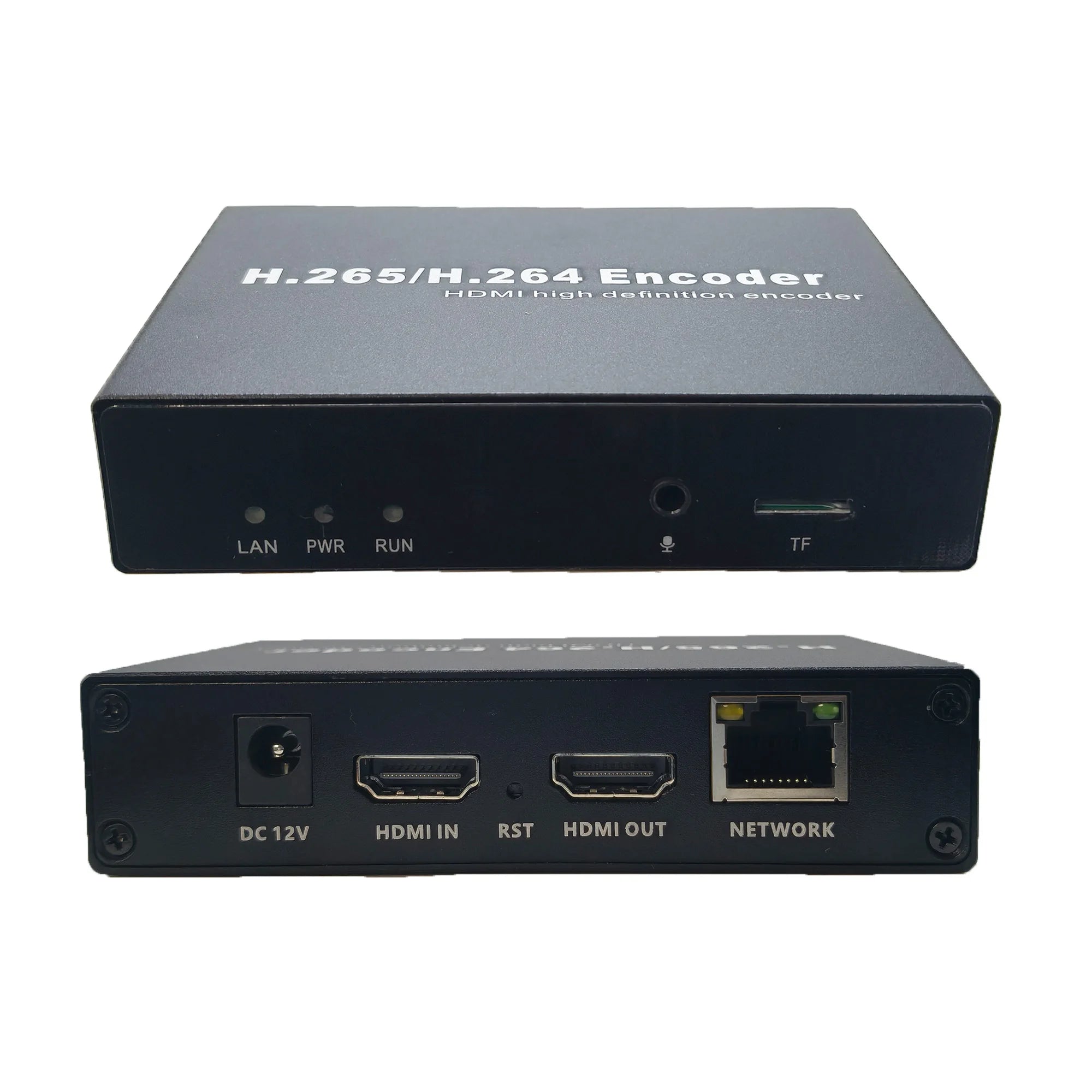 HD 4k Encoder Live Streaming H.265 HEVC H.264 WiFi HD to IP Video Encoder with TF Card Recording RTMP RTSP SRT UDP HLS ONVIF Oasis Select 1920X1080P LOOP OUT