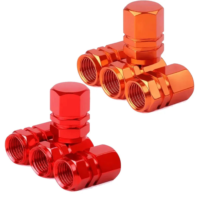4/8Pcs Aluminum Alloy Car Tire Valve Caps Hex Tyre Valve Stem Cover Air Dust Caps Tire Valve Truck Bike Wheel Rim Valve Stem Cap Oasis Select Mix 8pcs 13