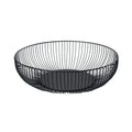Black Storage Basket Creative European Fruit Snacks Candy Basket Desktop Bedroom Kitchen Fruit Basket Decorations Iron Hollow Oasis Select Black L