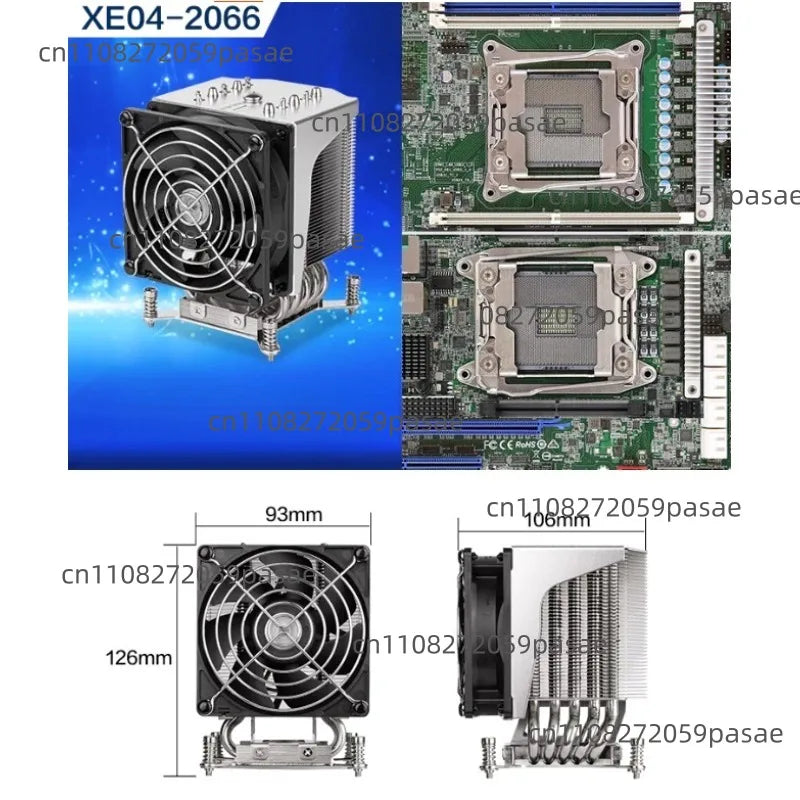 XE04-2066/4677 5 Heat Pipe 4U Server CPU Heatsink Oasis Select XE04-2066