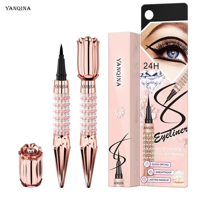 QIC Waterproof Black Liquid Eyeliner Pen – Long-Lasting
