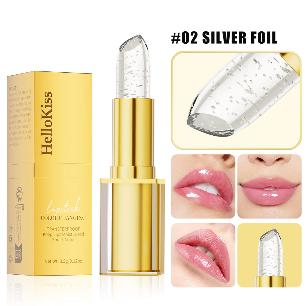 Hello Kiss Color-Changing Crystal Jelly Lip Balm | Pearlescent