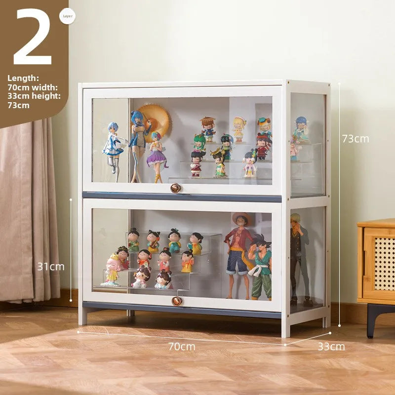 Showcase Figure Lego Showcase Up to building block Storage box Household toy model Storage rack Display shelf Oasis Select Ermen 70