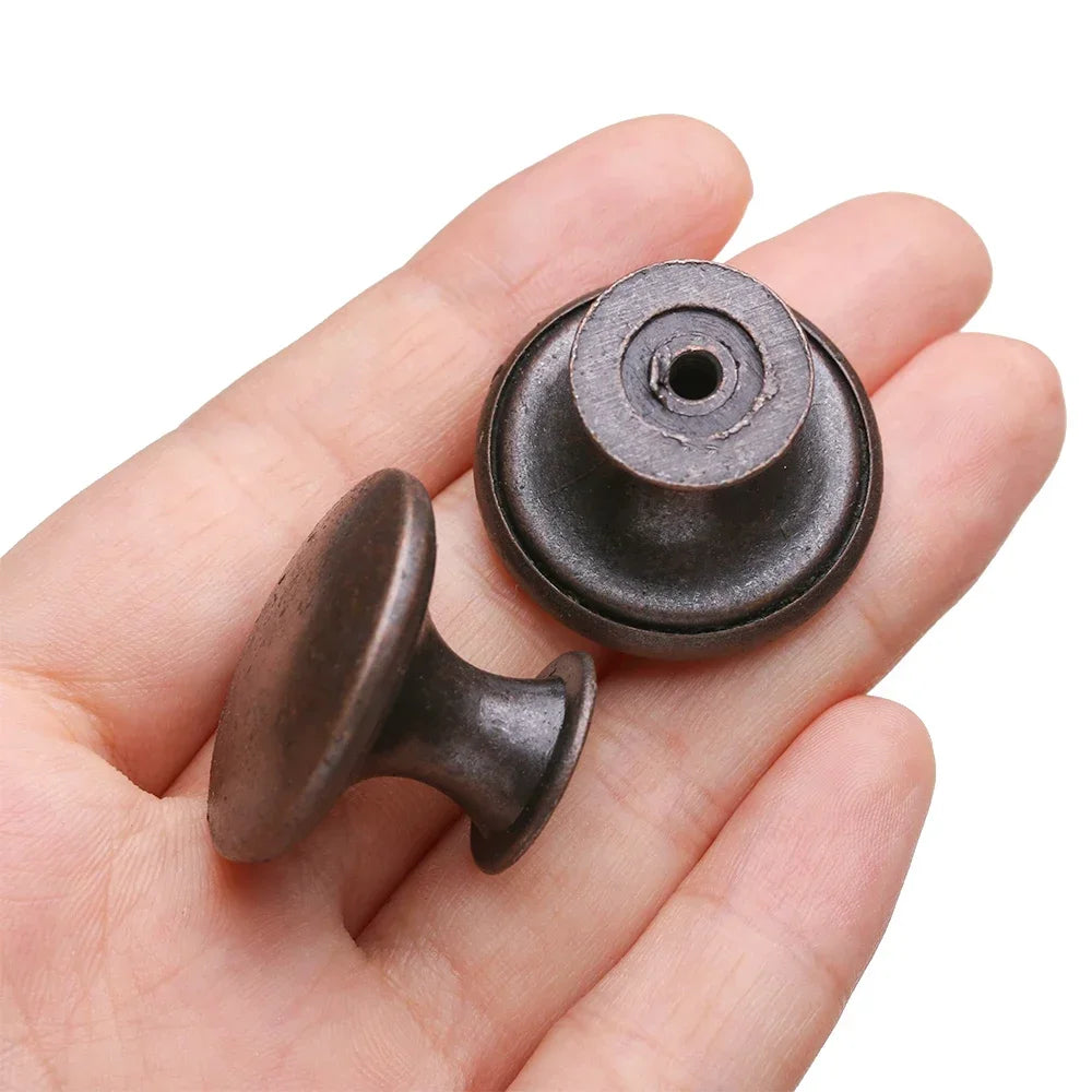 Antique Style Pull Handles Bronze Tone Retro Alloy Kitchen Drawer Cabinet Door Knobs Furniture Hardware Fittings
