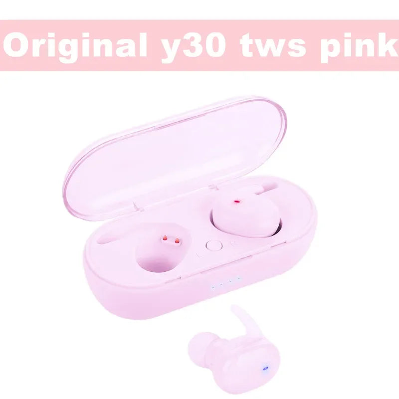 TWS Bluetooth earbuds Earphones Wireless headphones Touch Control Sports Earbuds Microphones Music Headset Oasis Select pink