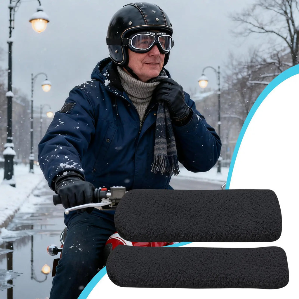 Motorcycle Handle Grip Covers Stretchable Cold Winter Motorcycle Riding Handlebar Grips Covers for Adventure Commuting Cruising Oasis Select