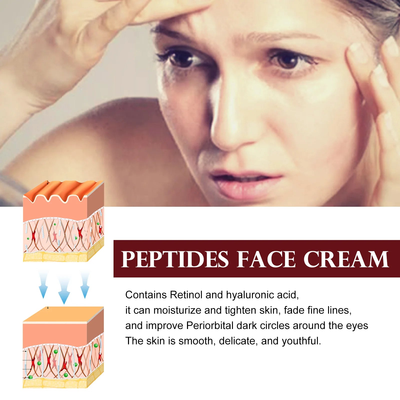 OUHOE Peptide Face Cream – Anti-Aging, Firming & Moisturizer Anti-Aging Face Cream Oasis Select