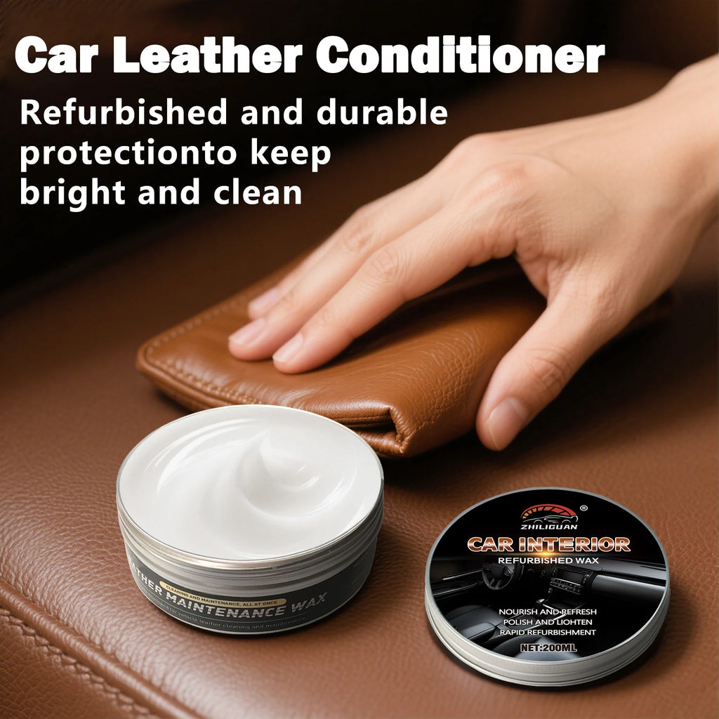 Leather Care Cream – Car Seat & Sofa Cleaner, Polish & Restore