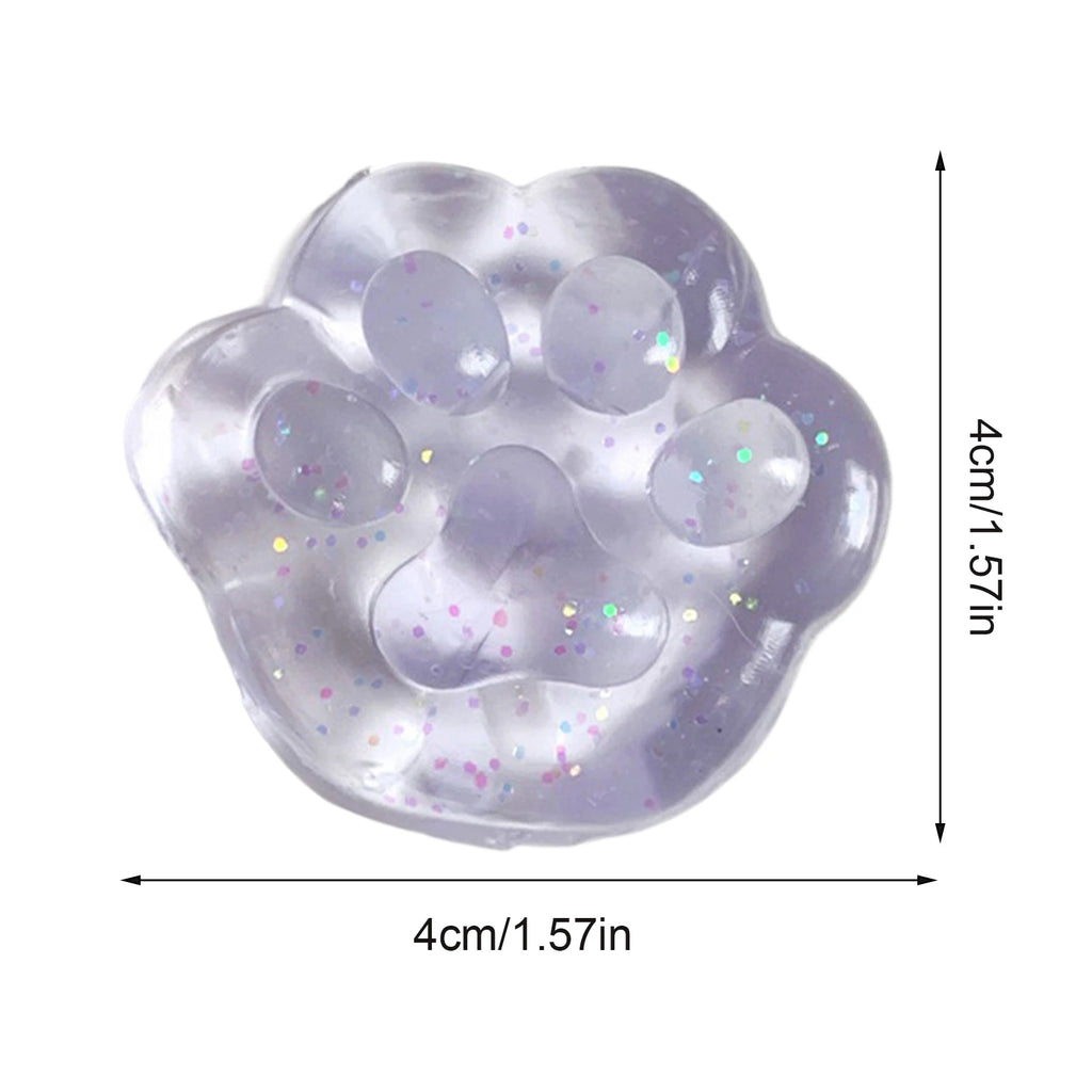 Squeeze Paw Toy 1PC Cat Paw Pinch Toy Stress Relief Soft Fidget Toy Relax Squeeze Toy Slow Rebound Stress Relief Cat Claw Toy Oasis Select Light purple 1PC