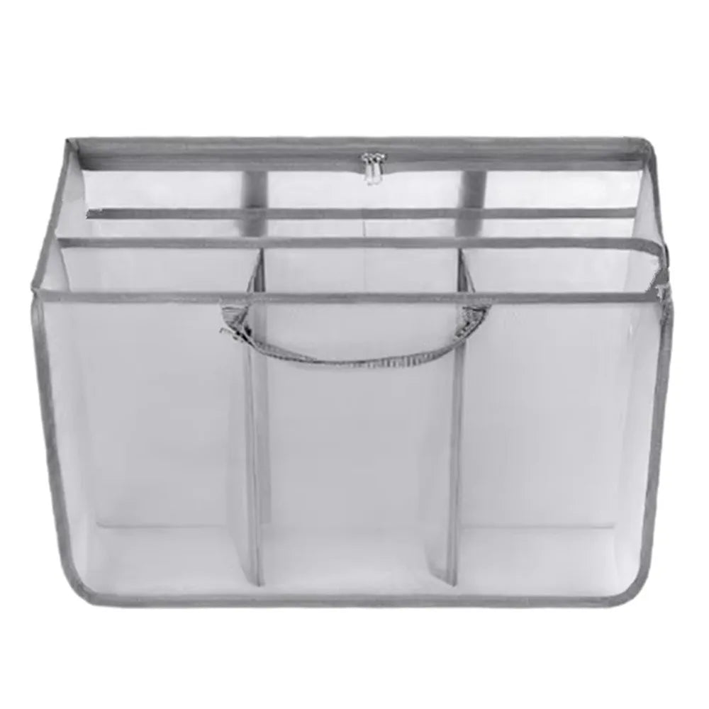 Sandproof Beach Tote Organizer Insert Breathable Handle Buckle Beach Handbag Inner Bag Transparent Large Capacity Oasis Select black L