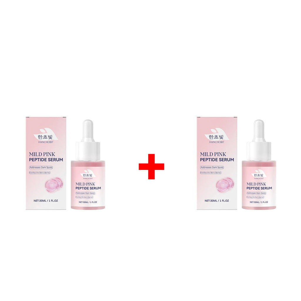 Pink Peptide Serum for Dull Skin Brightening Skin Dark Spots Improvent Even Skin Tone Enhance Elasticity Smoothing Face Essence Oasis Select 2pcs