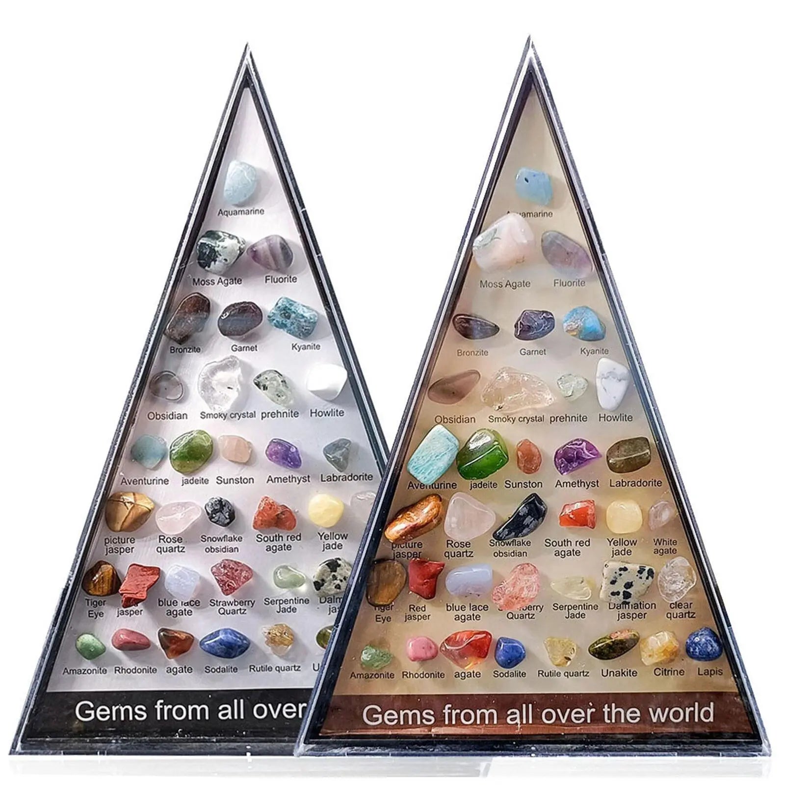 36pcs/Set Rock Mineral Collection Geology Gem Kit Natural Gemstone Crystal Sets Geology Educational Kit For Holiday Kids Gifts Oasis Select