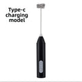 MINI Handheld Electric Milk Frother USB Rechargeable, Automatic Foam Maker for Lattes, Hot Chocolate Blender Egg Beater Tools Oasis Select Black
