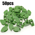 10pcs Leaf-Shaped Plant Holder Green Plant Climbing Wall Gods Sticky Hooks Vine Clip Fixer Multifunctional Flower Hangers Holder Oasis Select 50pcs