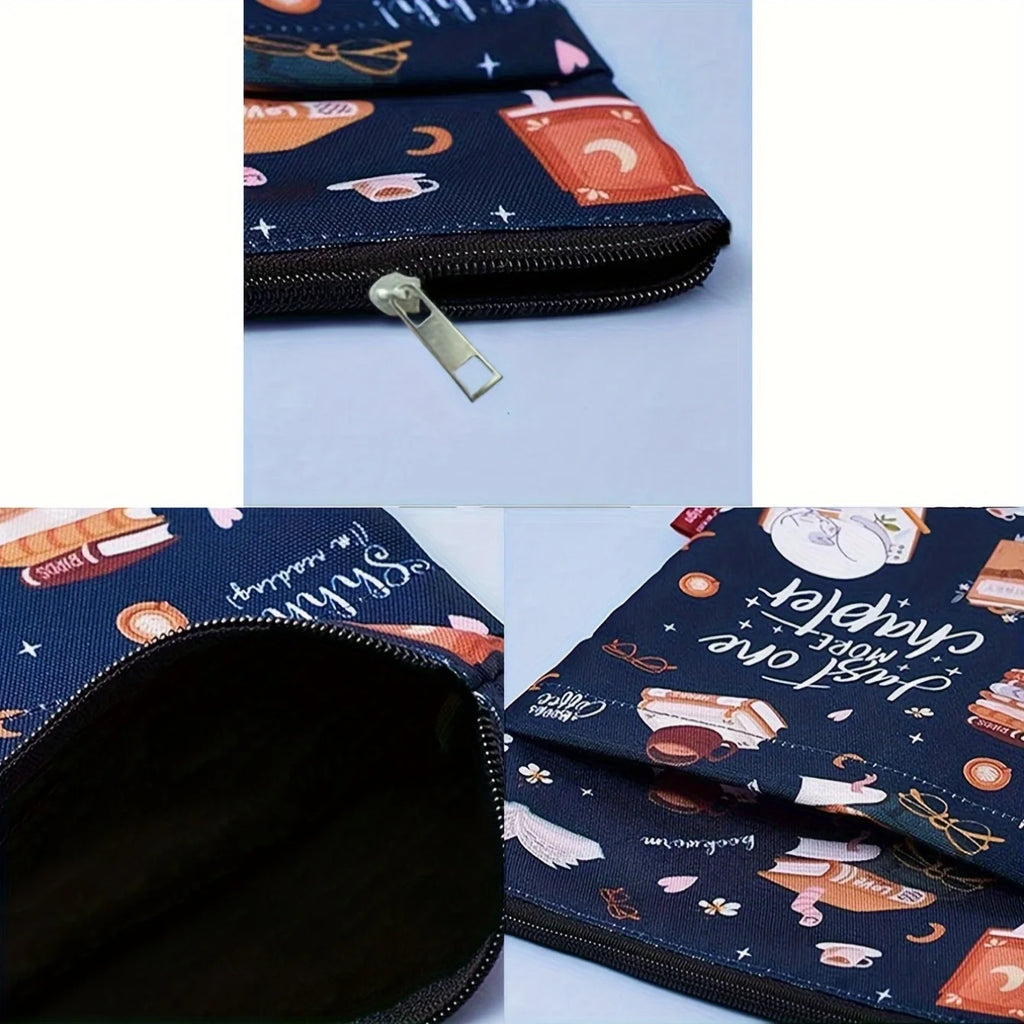 1 "Just Another Chapter" Book Cover with Zipper and Front Pocket - Humorous Illustration, Suitable for Paperback Book Cover Oasis Select
