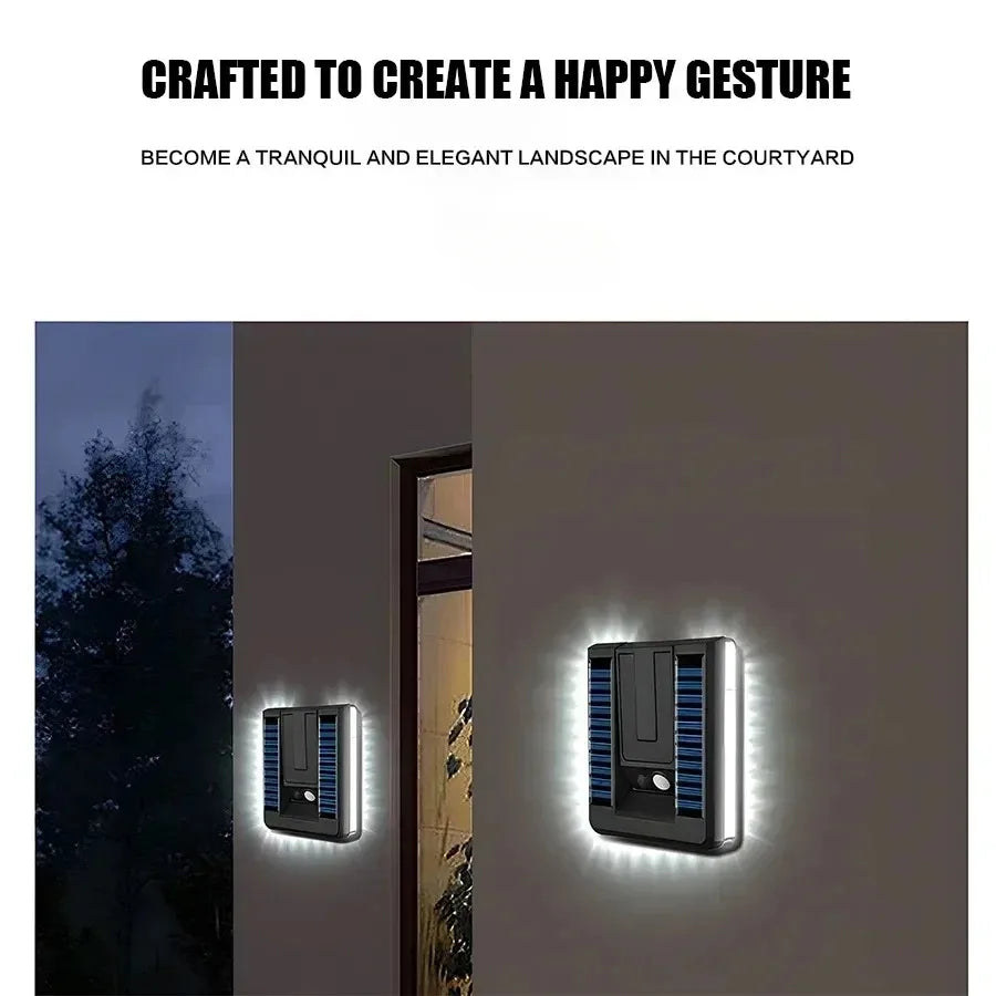 Foldable LED 120° Solar Light Outdoor Wall Lamp Waterproof Spotlights Lamp Motion Sensor Solar 3 Modes Street Light Garden Decor Oasis Select