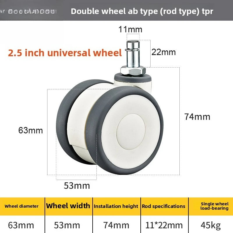 4pcs 1.5 Inch Flat Casters Right-Angle Wire Teeth Planter With Furniture Plastic Casters Office Activities Cabinet Wheels Oasis Select 4pcs 2.5inch 2