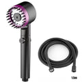 Shower head Shower Filter with Four Modes Bathroom Accessories Head Massage Shower Accessories Shower Knobs Home Furnishings Oasis Select Purple suit C