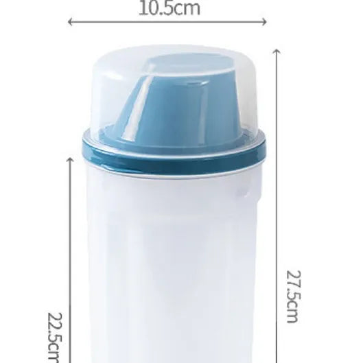 Kitchen Supplies Transparent Plastic Storage Tank Kitchen Storage Tank Sealed Fresh Milk Powder and Grains Storage Tank Oasis Select Blue 1500ML