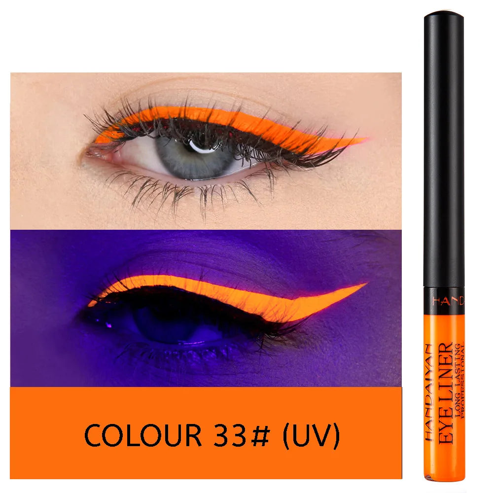 Handaiyan Neon UV Glow Liquid Eyeliner – Waterproof Matte