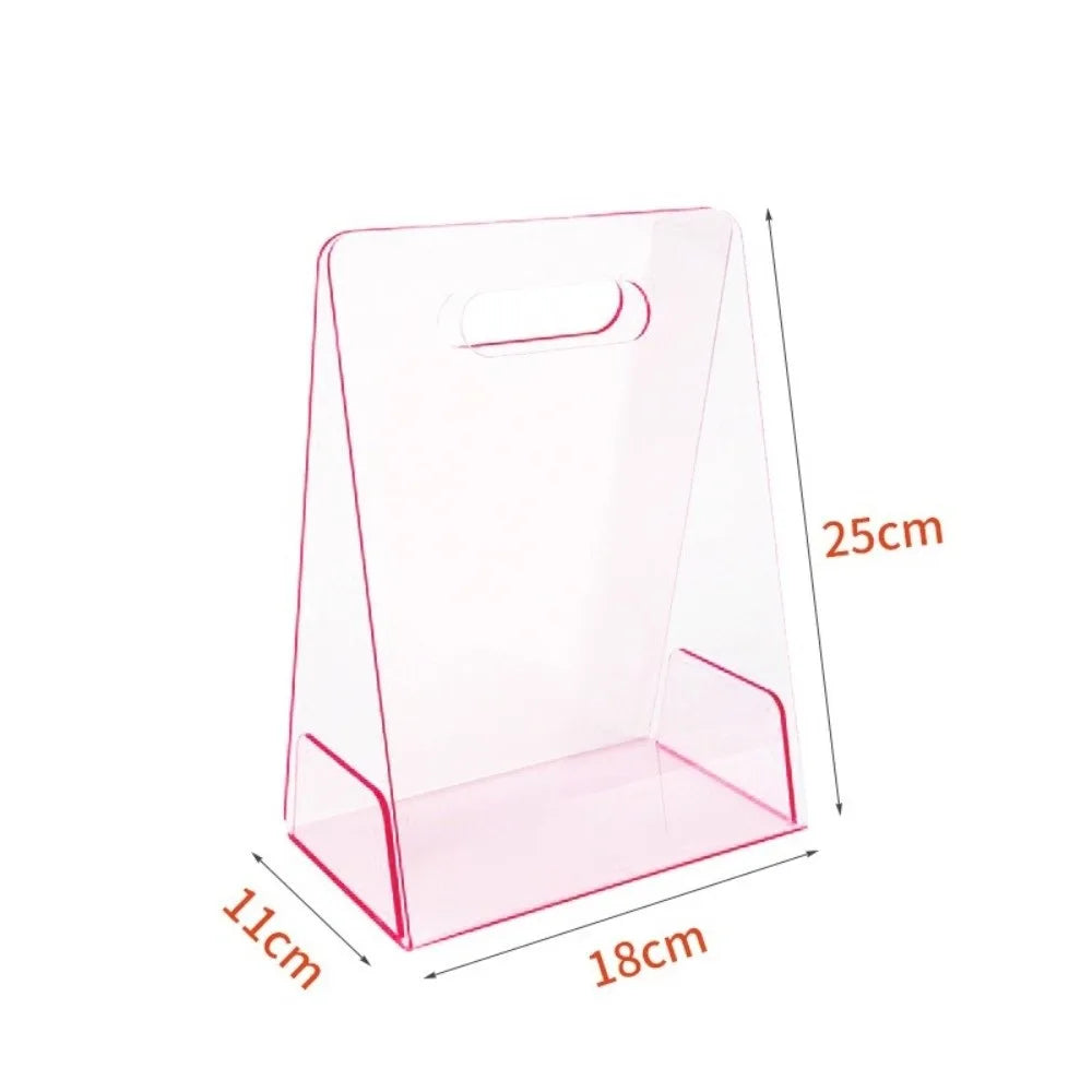 Clear Acrylic Flower Box with Handles – Wedding & Bridesmaid Tote