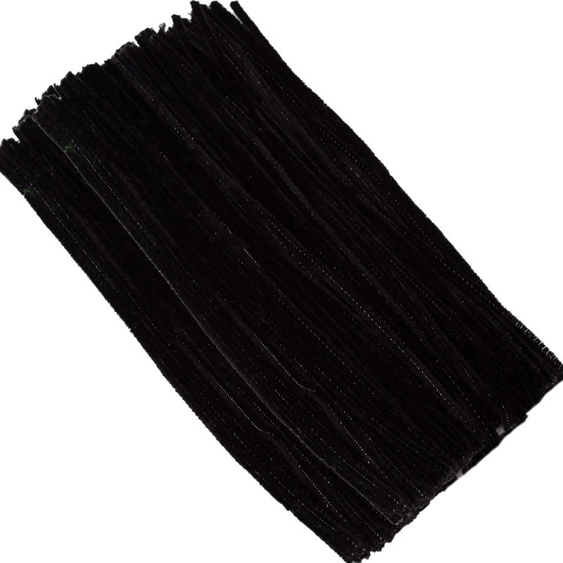 100pcs Mix Color Craft Wire for Handicrafts Twisting Stick DIY for Bouquets Halloween Christmas Easter Hair Jewelry Making Oasis Select Black 100pcs