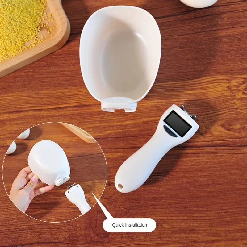 Electronic Measuring Tool Dog and Cat Feeding Bowl Measuring Spoon Pet Food Scale Digital Display Weighing Spoon Weight Volumn Oasis Select
