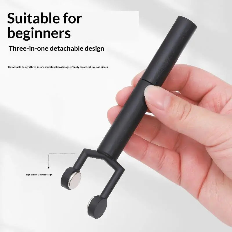 SU Magnet Stick 3 In 1 Y-shaped Cat Magnetic Double-head UV Gel Nail Art Strong Magnetic Multifunctional Nails Magnet Pen DIY Oasis Select