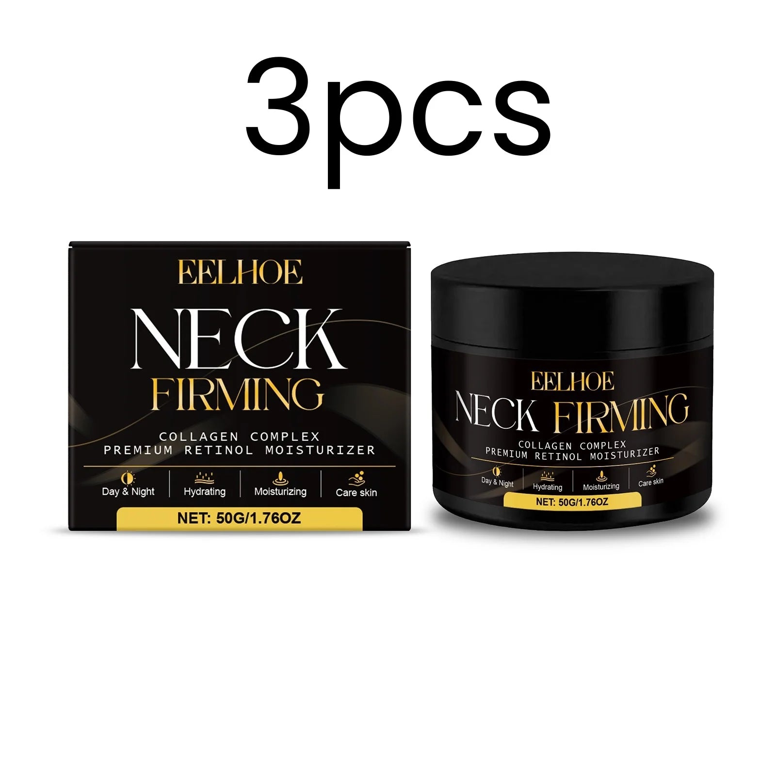 EELHOE Neck & Face Firming Cream – Anti-Wrinkle, Skin Tightening Neck Firming Cream Oasis Select 3pcs