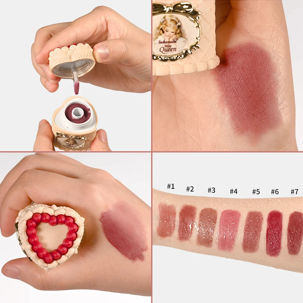 Strawberry Cake Lip Mud Matte Velvet Long Lasting Lip Cream Color Lock & Non-transferable Anti-smudge Lipstick Korean Makeup Oasis Select