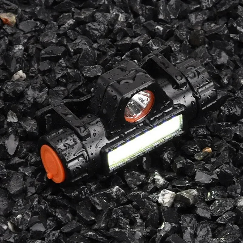 Q5 COB Led Headlamp Powerful Built-in 18650 Battery Outdoor Camping Fishing Headlight Stepless Dimming Oasis Select