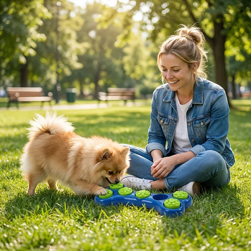 Toys for Relieving Dog Separation Anxiety,Treat-dispensing Puzzle Feeders, Anti-choke Slow-eating Bowls and Food-hiding Training Oasis Select