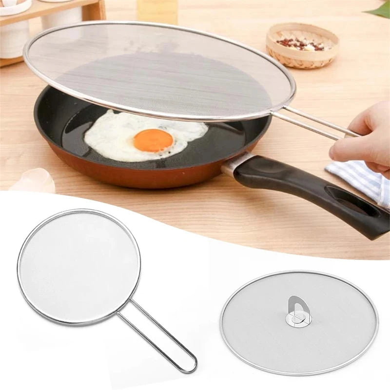 Stainless Steel Splatter Screen – Mesh Grease Guard for Frying Splatter Screen Oasis Select