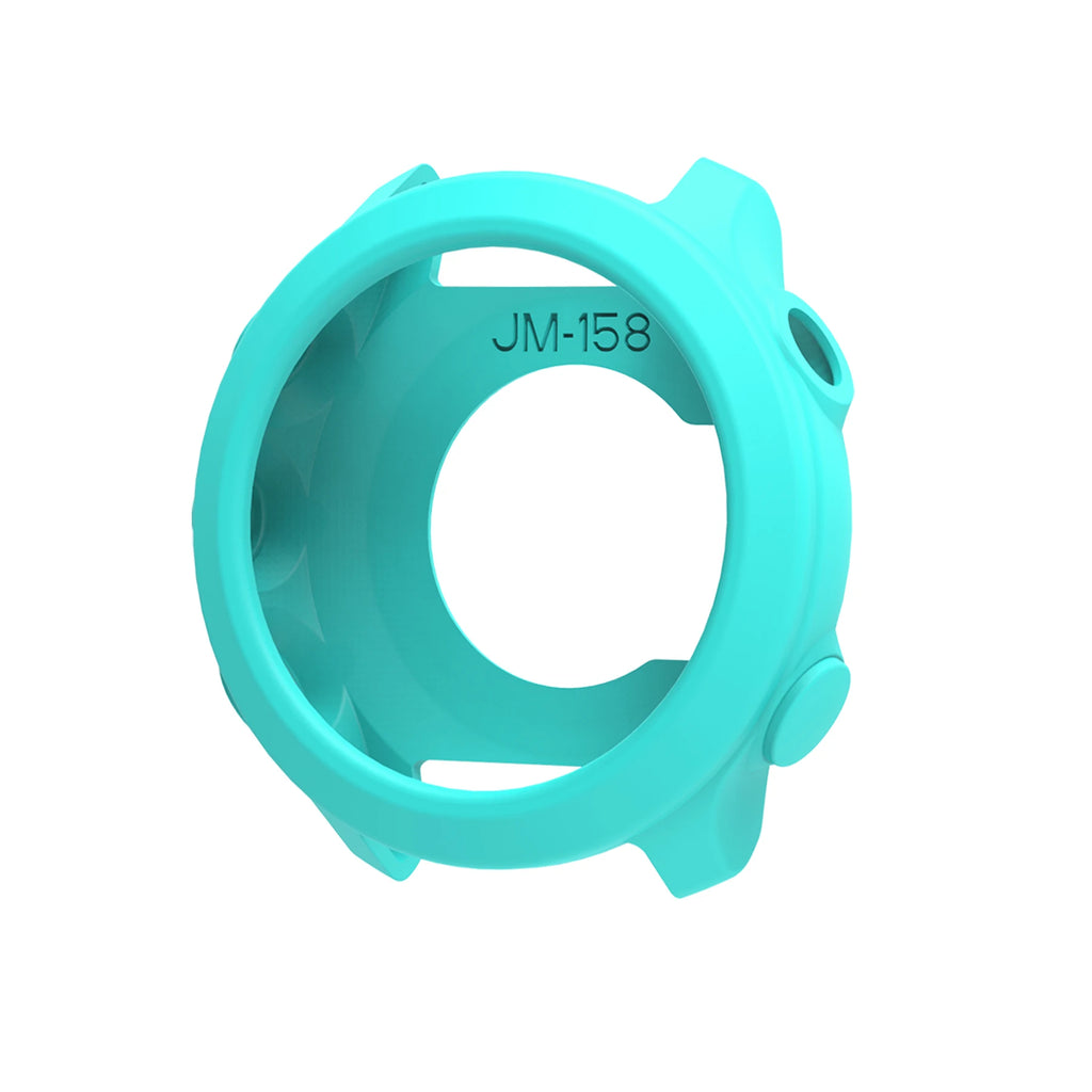 Silicone Band & Case for Garmin Forerunner 55 158 – 20mm Strap Watch Band & Case Oasis Select Teal Green Case Forerunner 158 55