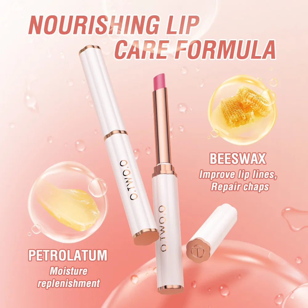 O.TWO.O Color-Changing Lip Balm – Beeswax Moisturizing Lipstick