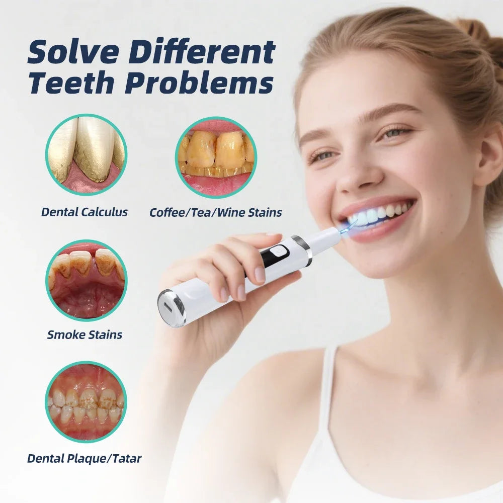 AFDEAL Ultrasonic Dental Scaler – 5 Modes, 9 Levels, LED