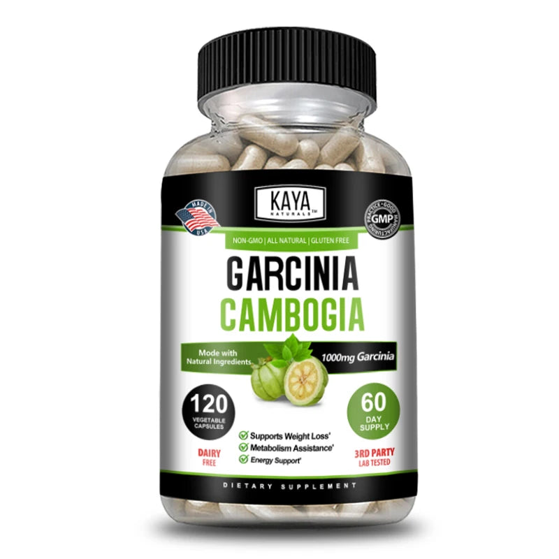 Garcinia Cambogia Extract Weight Loss Capsules Unisex supports weight loss and fat burning, cleansing Oasis Select 120 count-1 bottle