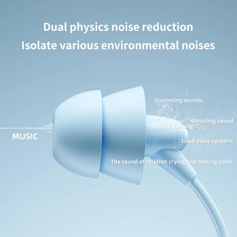 In-ear Silicone Sleep Earphones For Sleeping Side Sleeping Earphones Computer And Mobile Phone Noise Reduction Wired Earphones Oasis Select