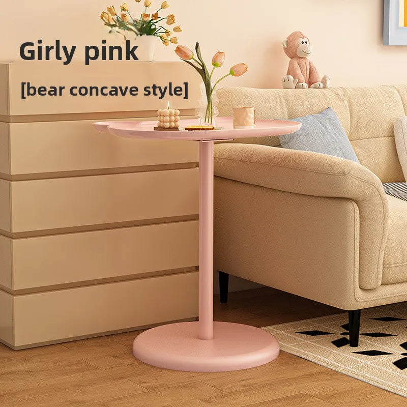 Multi-functional Small coffee table living room cream wind sofa edge table removable bedroom bedside table small round table Oasis Select XXAM-FEN