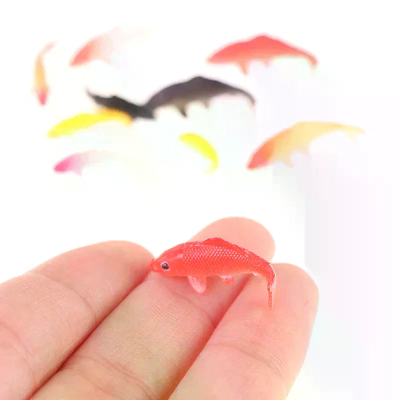 5pcs Dollhouse Miniature Model Fish Carp Simulation Animals For Kids Toys DIY Decorative Goldfish Figurines Home Decor Oasis Select