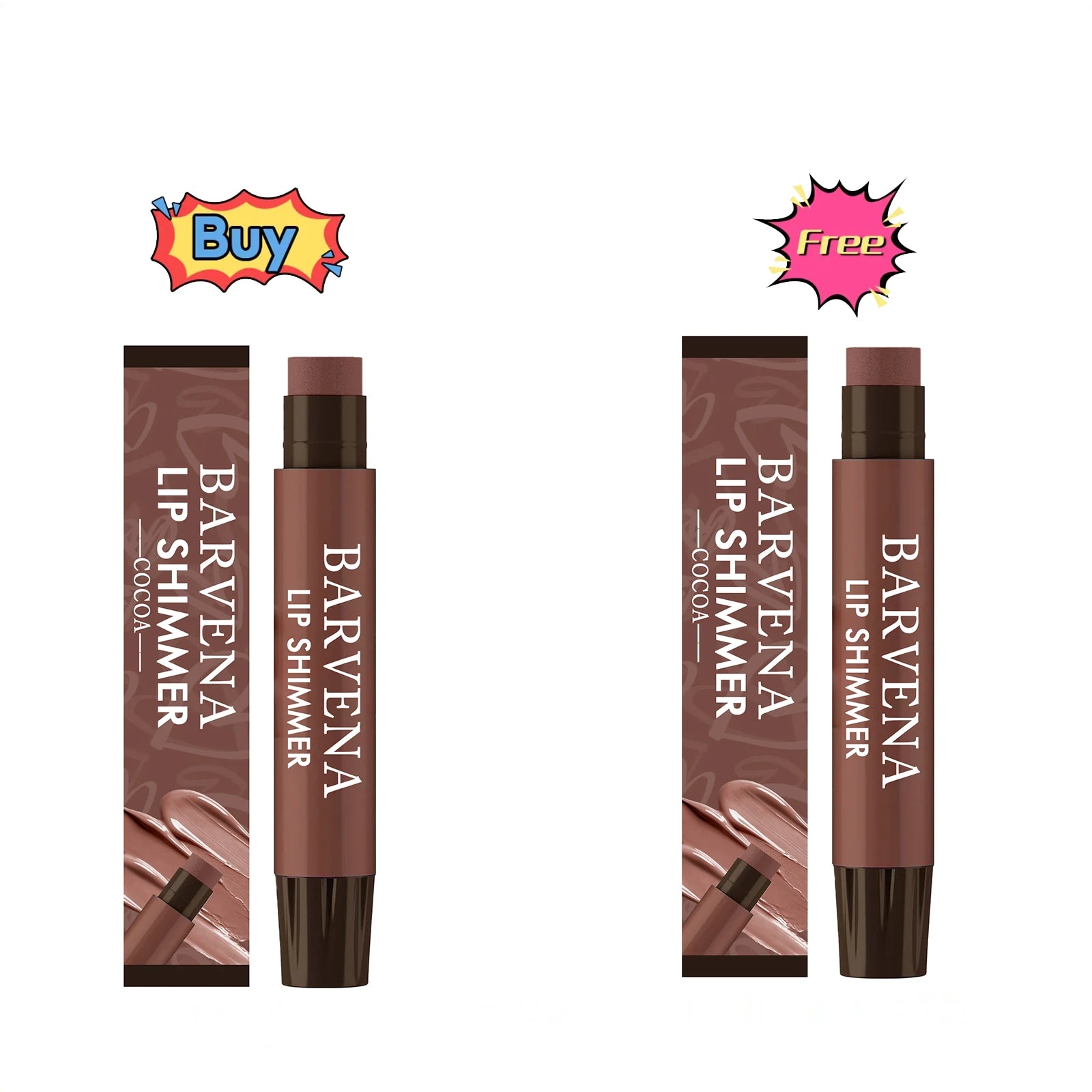 Cocoa Shimmer Lip Balm – Moisturizing, Non-Sticky Daily Lip Care Shimmer Lip Balm Oasis Select Buy 1 Get 1 Free