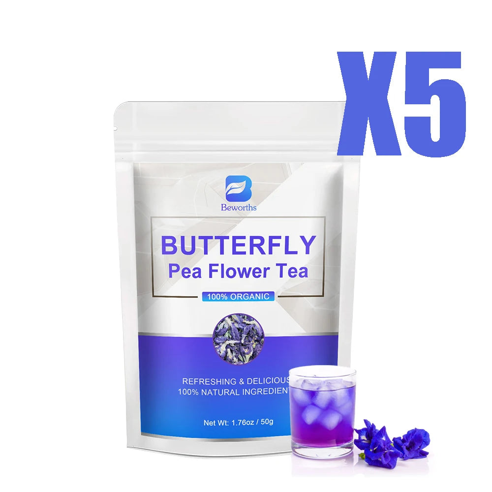 BEWORTHS 100% Natural Butterfly Herb Extract Enhances Immunity, Rich in Vitamin C and E Antioxidant Supplements for Beauty Oasis Select 5bags United States
