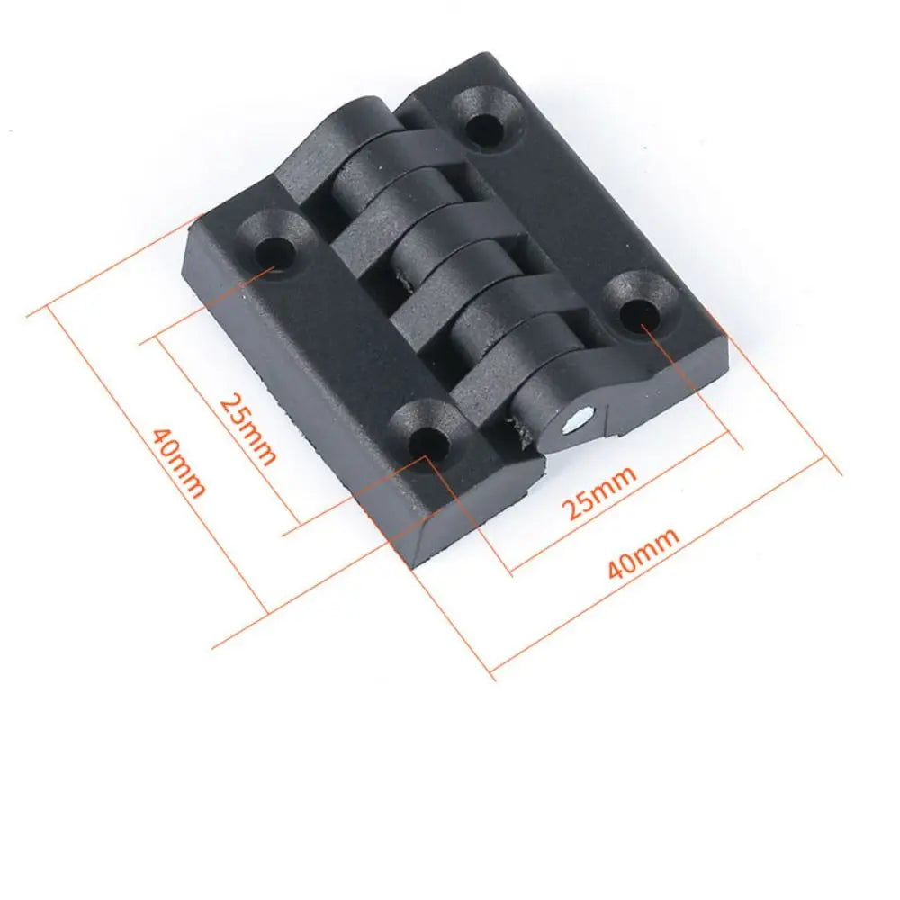 Professional ABS Plastic Plastic Door Hinge Black Durable Cabinet Door Hinge Wear-resistant Hardware Door Bearing For Furniture Oasis Select 40x40mm