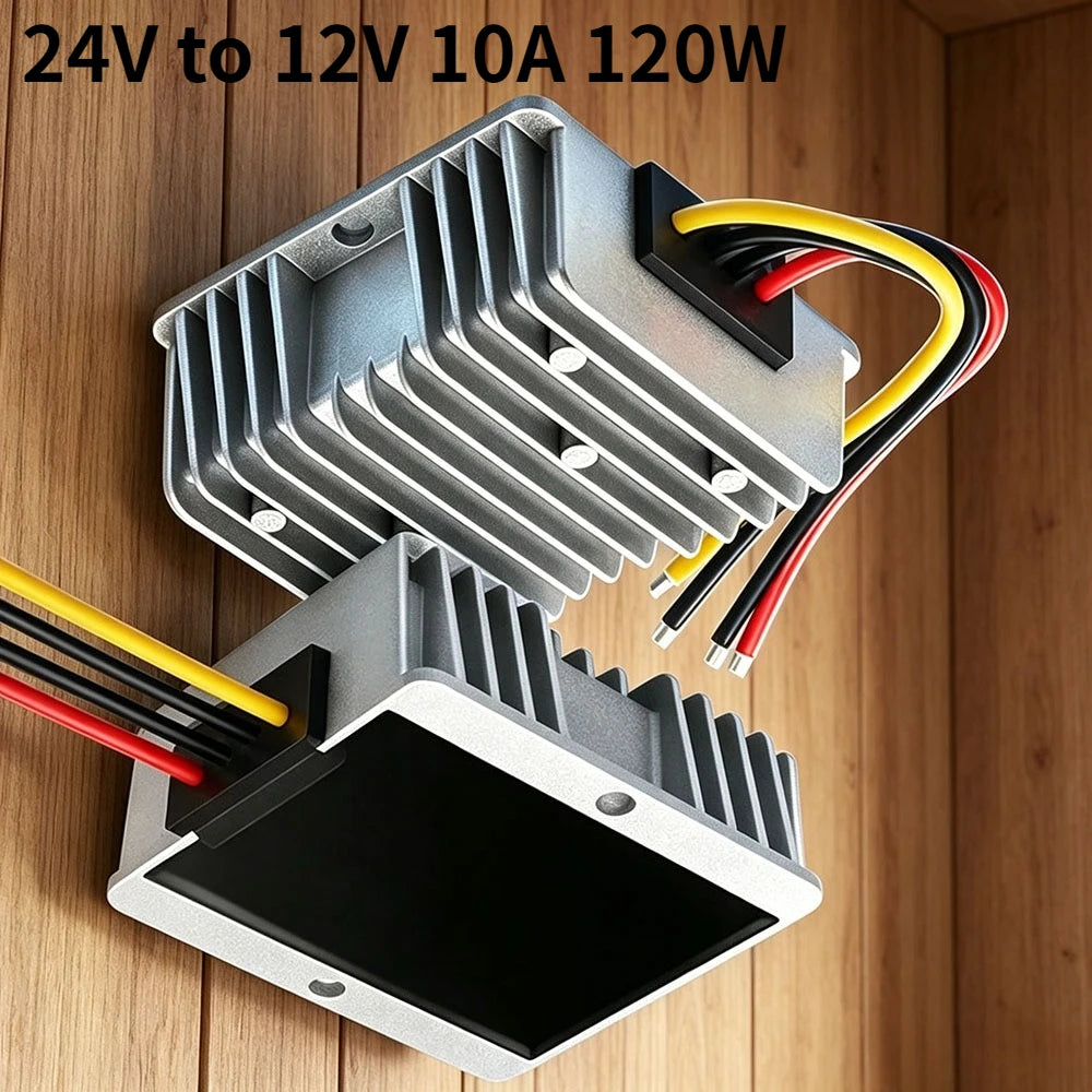 DC to DC 24V to 12V 10A 120W Step Down Voltage Regulator Buck Converter Output Power Converter Module High Conversion Efficiency Oasis Select
