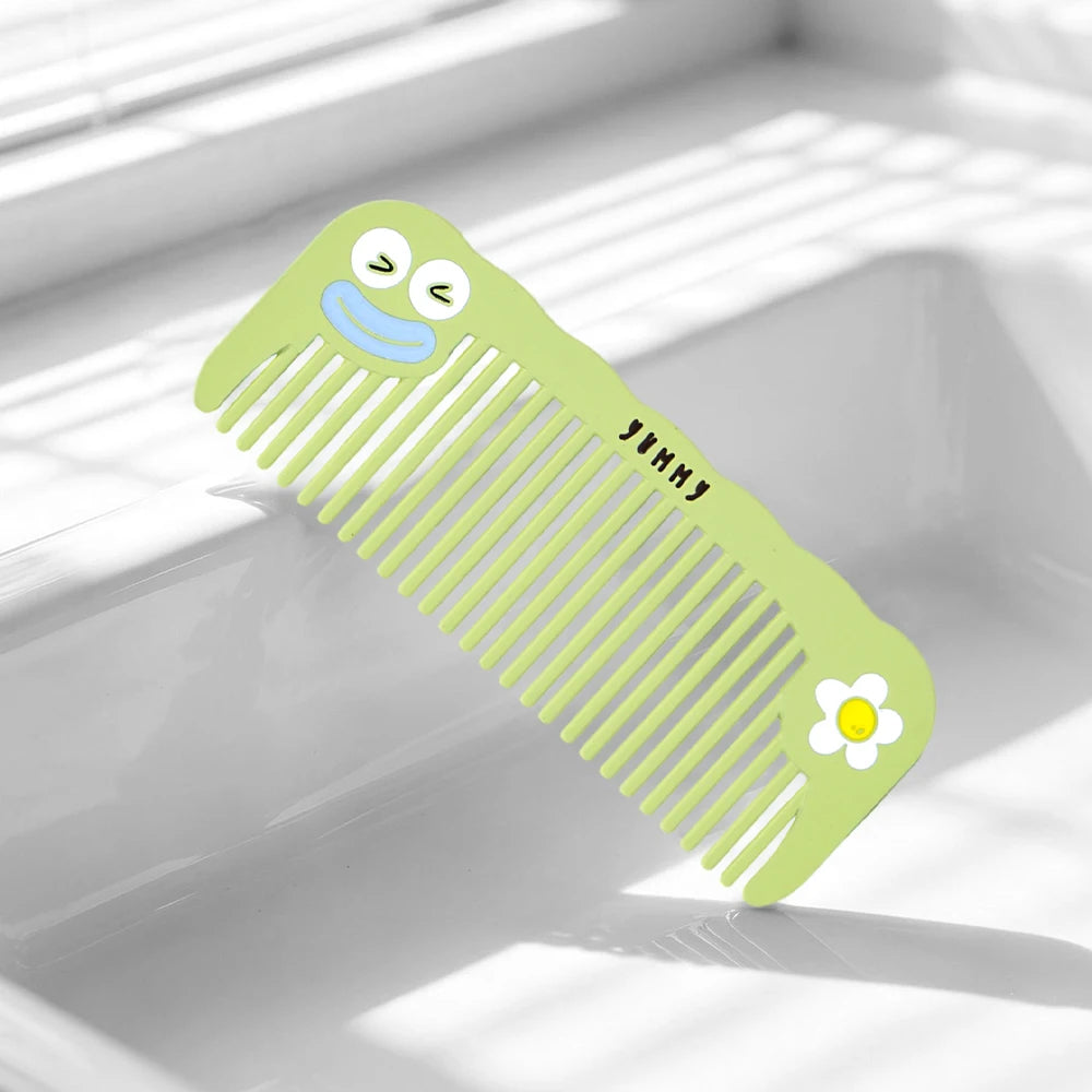 Cartoon Cat Wide Tooth Comb – Anti-Static & Heat-Resistant