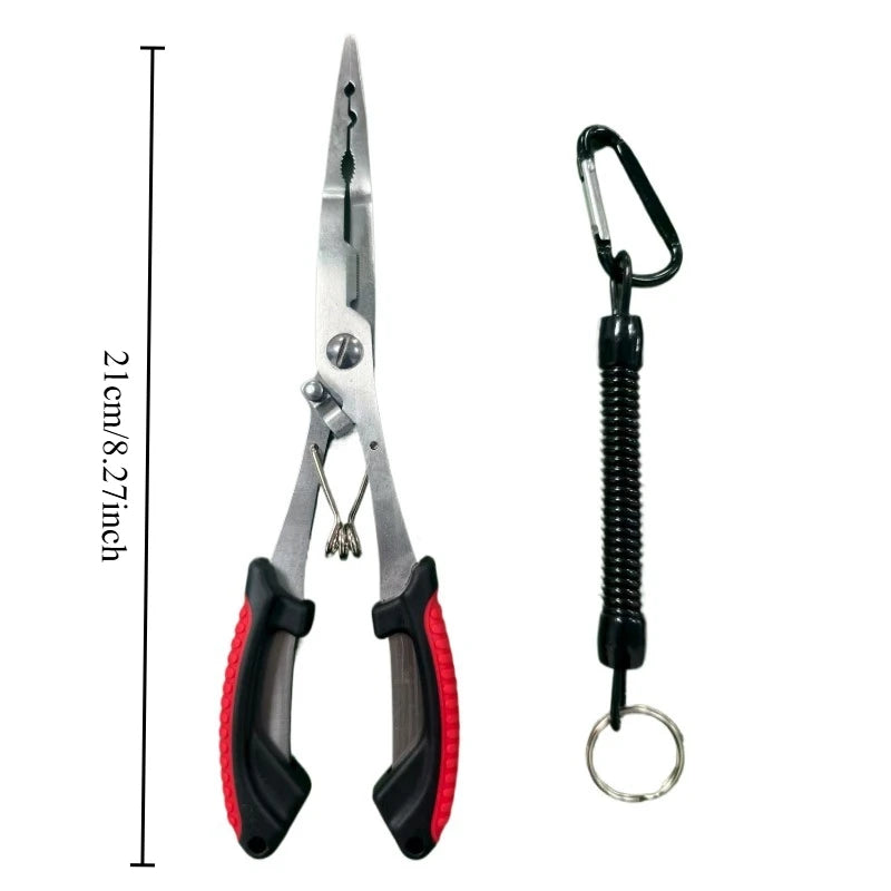1pcs High-Strength Ergonomic Fishing Line Snip Hook Tying Tool Anti-Slip Reliable Knot Assist Accessory for Anglers Oasis Select Red