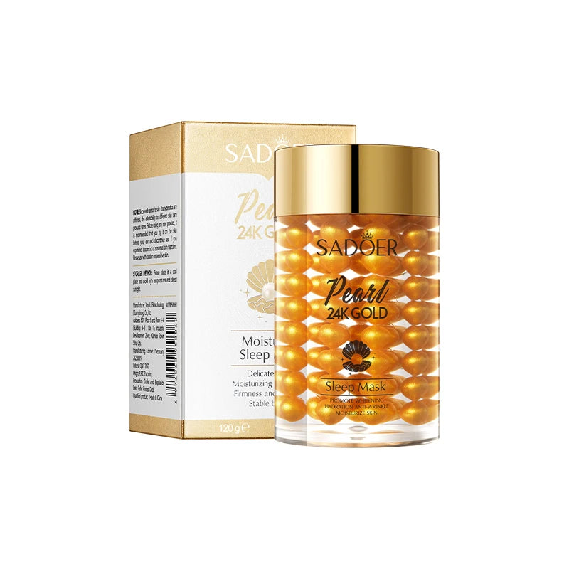 SADOER 24K Gold Pearl Collagen Sleeping Mask Cream 60g